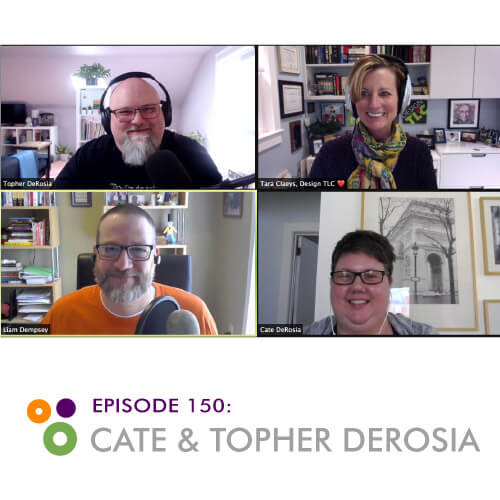 Episode 150 – Cate and Topher DeRosia